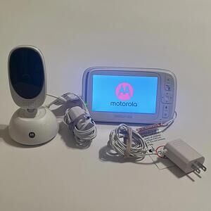 Motorola Comfort75BU 5'' Video Baby Home Monitor & Camera With Two Power Cables